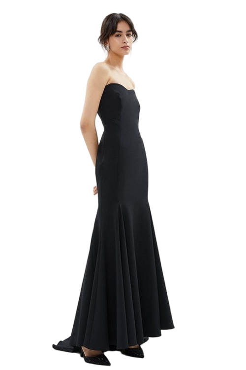 Jacques Vert Black Fishtail Bandeau Dress ACC02921