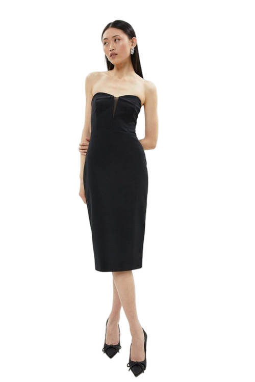 Jacques Vert Black Midi Bandeau Dress ACC02924