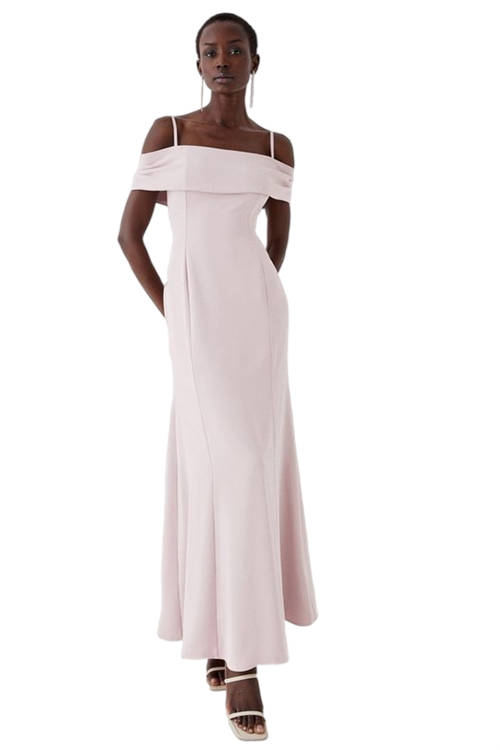 Jacques Vert Blush Bardot Maxi Dress BCC05517