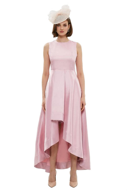 Jacques Vert Blush High Low Structured Twill Midi Dress BCC01185