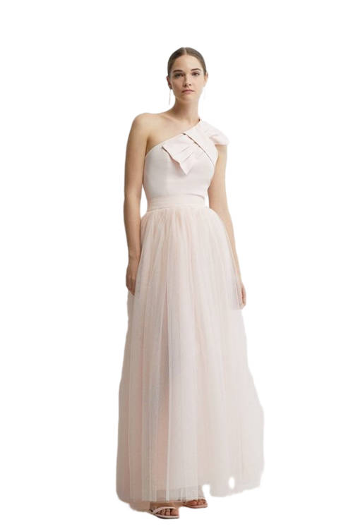 Jacques Vert Blush Tulle Volume Bridesmaids Maxi Skirt BCC04545