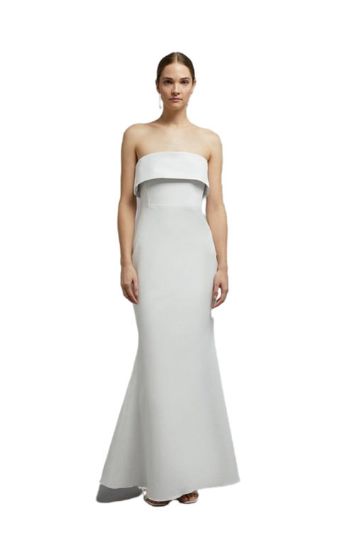 Jacques Vert Ivory Bandeau Fishtail Maxi Dress BCC02915