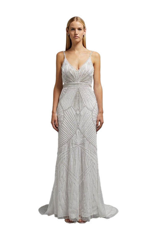 Jacques Vert Ivory Embellished Cami Maxi Dress BCC03629