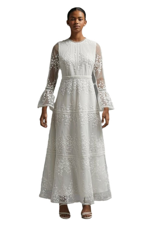 Jacques Vert Ivory Lace Maxi Dress ACC03384