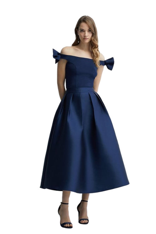 Jacques Vert Navy Volume Twill Bridesmaids Maxi Skirt BCC04569