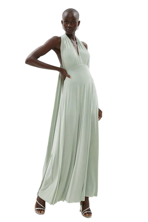 Jacques Vert Pistachio Multiway Bridesmaid Maxi Dress​ BCC01473